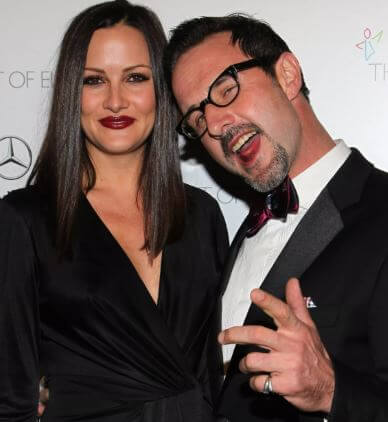 Coco Arquette's father, David Arquette, with his current wife, Christina McLarty